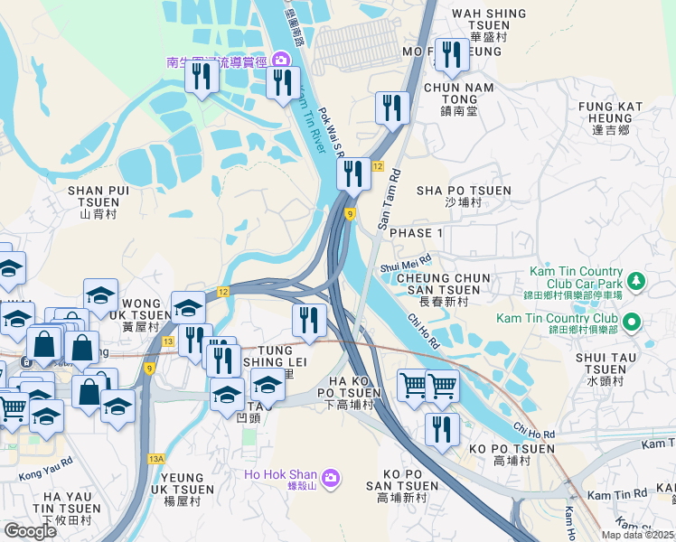 map of restaurants, bars, coffee shops, grocery stores, and more near in 