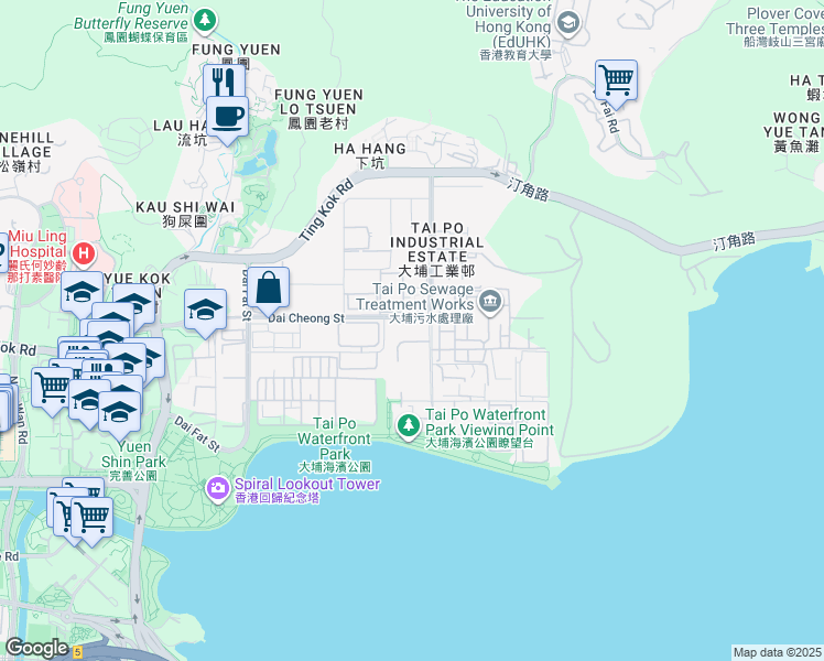 map of restaurants, bars, coffee shops, grocery stores, and more near in 