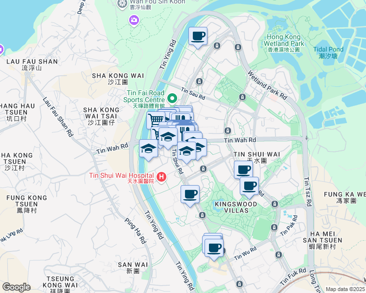 map of restaurants, bars, coffee shops, grocery stores, and more near in 