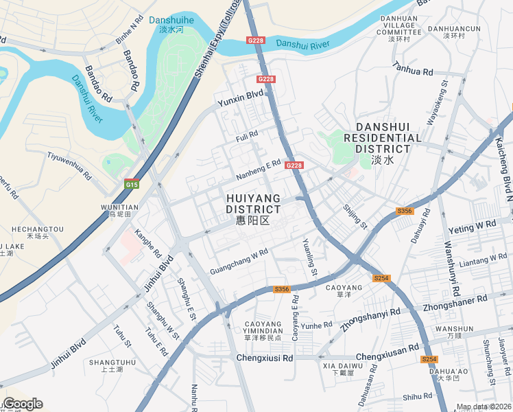 map of restaurants, bars, coffee shops, grocery stores, and more near in Huizhou