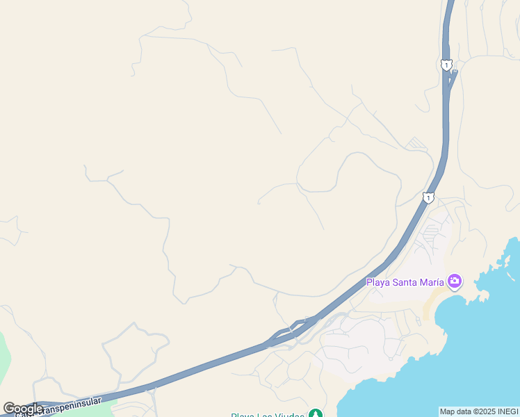 map of restaurants, bars, coffee shops, grocery stores, and more near Playa Santa María in Cabo San Lucas