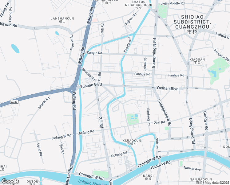 map of restaurants, bars, coffee shops, grocery stores, and more near 16 Hua Bao Da Jie in Guang Zhou Shi