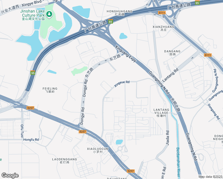 map of restaurants, bars, coffee shops, grocery stores, and more near Xing Xue Lu in Guang Zhou Shi