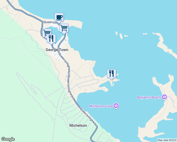 map of restaurants, bars, coffee shops, grocery stores, and more near in Michelson