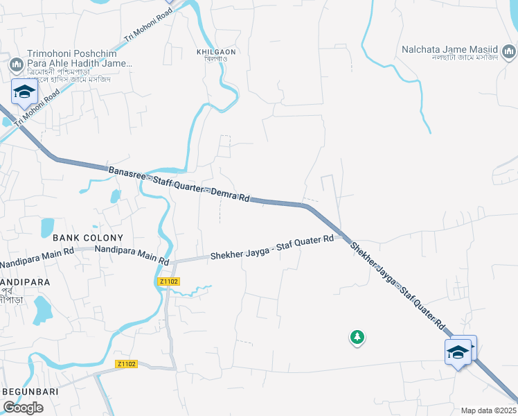 map of restaurants, bars, coffee shops, grocery stores, and more near 1360 Banasree - Staff Quarter - Demra Road in Dhaka