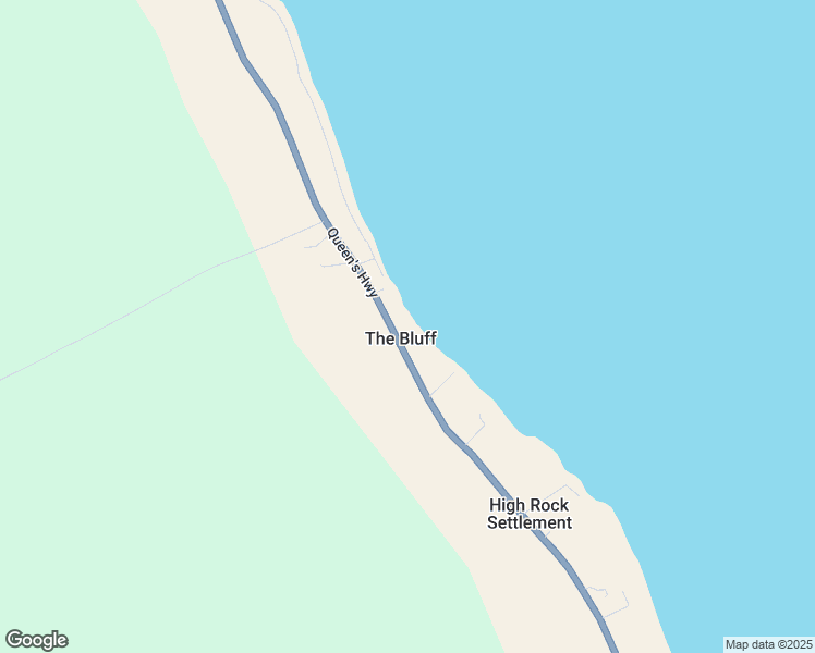map of restaurants, bars, coffee shops, grocery stores, and more near Queen's Highway in High Rock Settlement