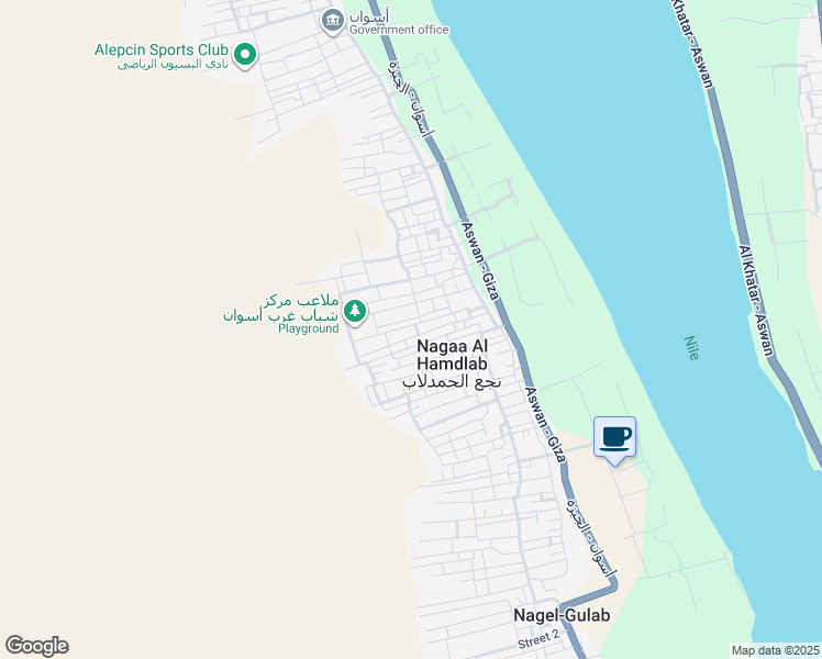 map of restaurants, bars, coffee shops, grocery stores, and more near in Qism Aswan