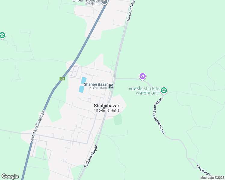 map of restaurants, bars, coffee shops, grocery stores, and more near Saiham Nagar in Habiganj District