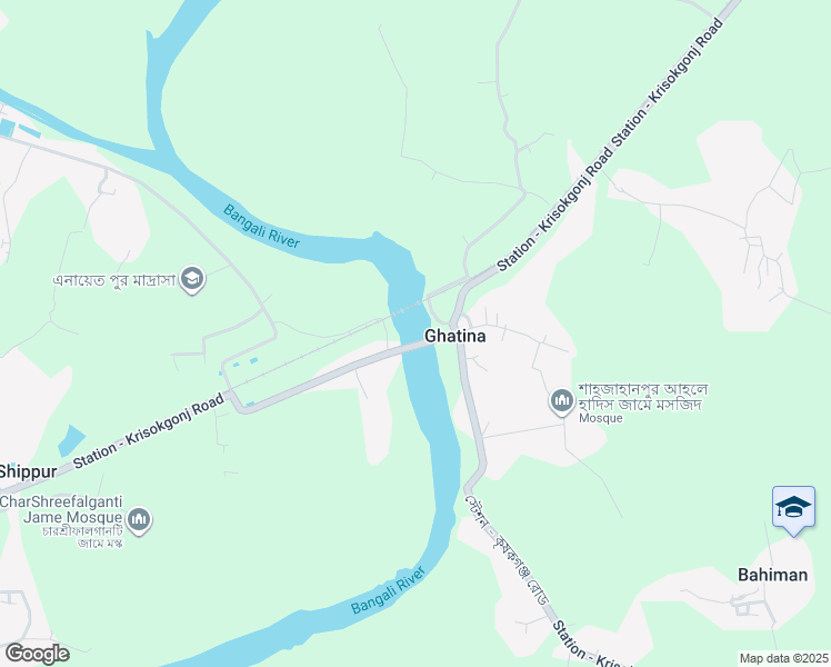 map of restaurants, bars, coffee shops, grocery stores, and more near in Sirajganj District