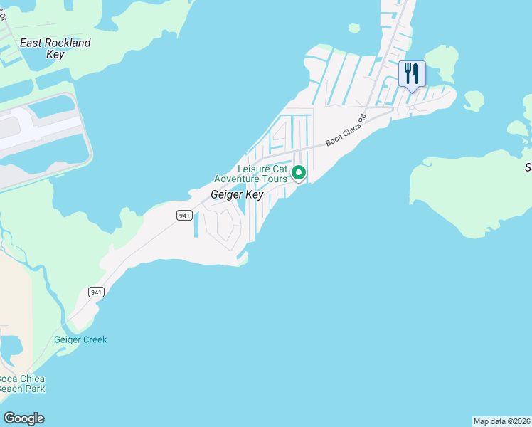 map of restaurants, bars, coffee shops, grocery stores, and more near 135 Sea Lane in Key West