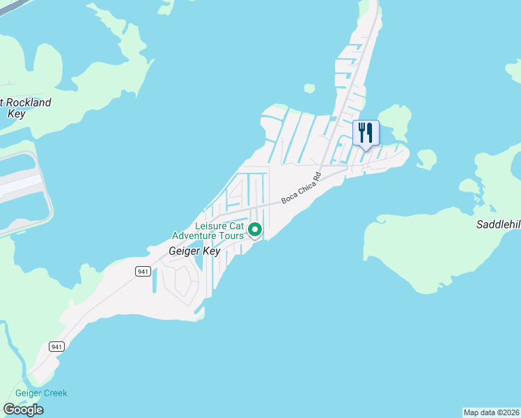 map of restaurants, bars, coffee shops, grocery stores, and more near 164 Mars Lane in Key West