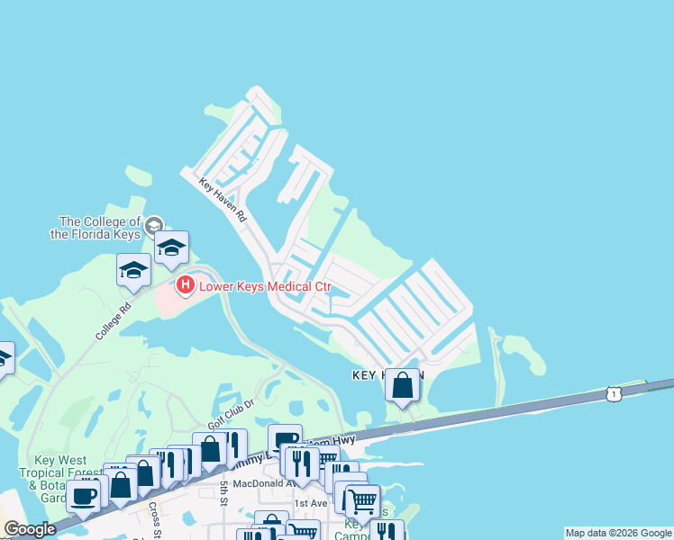 map of restaurants, bars, coffee shops, grocery stores, and more near in Monroe County