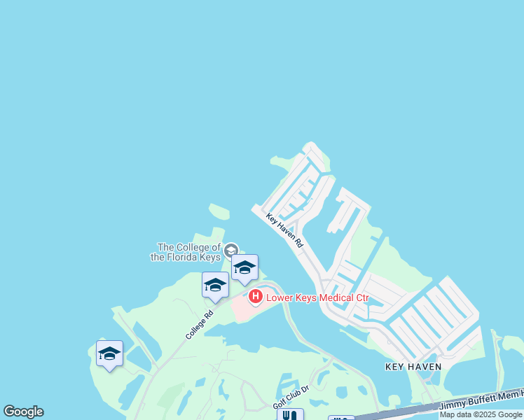 map of restaurants, bars, coffee shops, grocery stores, and more near 400 Key Haven Road in Key West