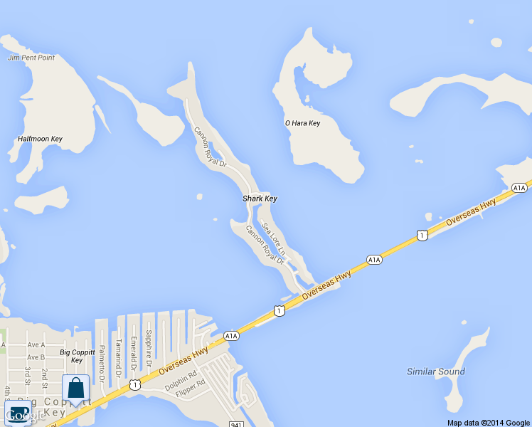 map of restaurants, bars, coffee shops, grocery stores, and more near 33 Sea Lore Lane in Key West