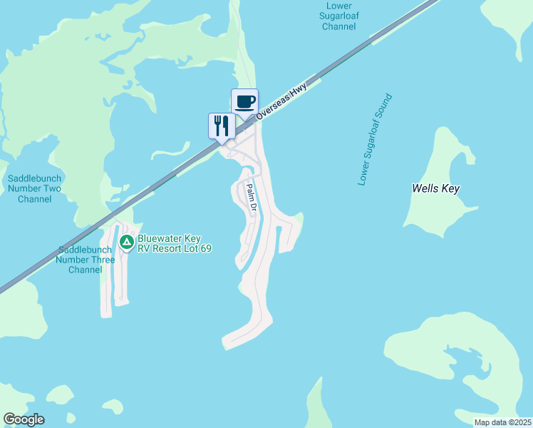 map of restaurants, bars, coffee shops, grocery stores, and more near 8 Boulder Drive in Key West