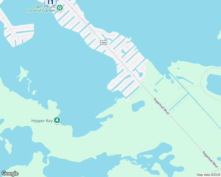 map of restaurants, bars, coffee shops, grocery stores, and more near 17012 Marlin Drive in Sugarloaf
