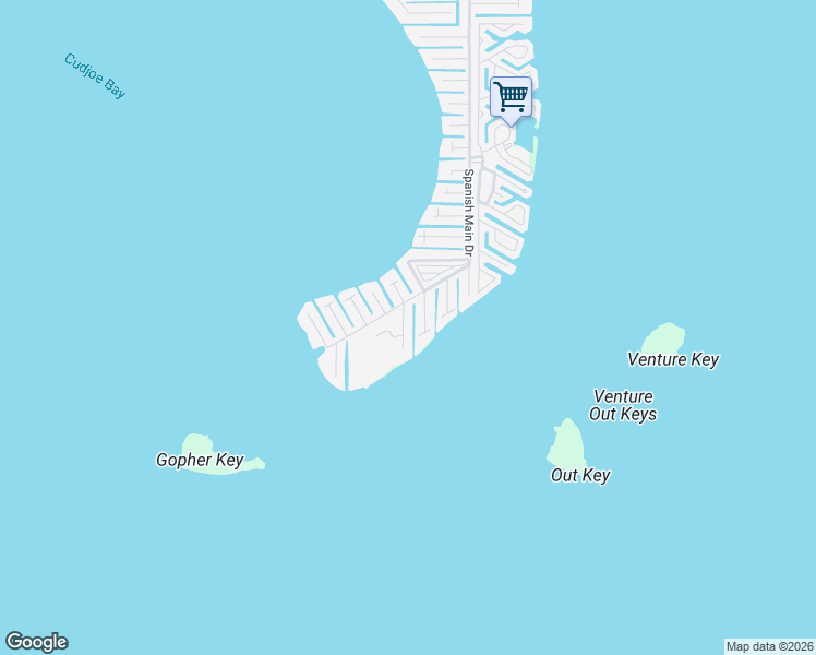 map of restaurants, bars, coffee shops, grocery stores, and more near 1176 Thatch Lane in Summerland Key