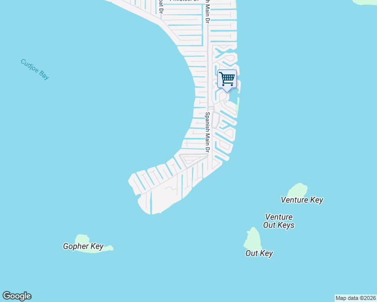 map of restaurants, bars, coffee shops, grocery stores, and more near 22821 Calico Jack Circle in Summerland Key