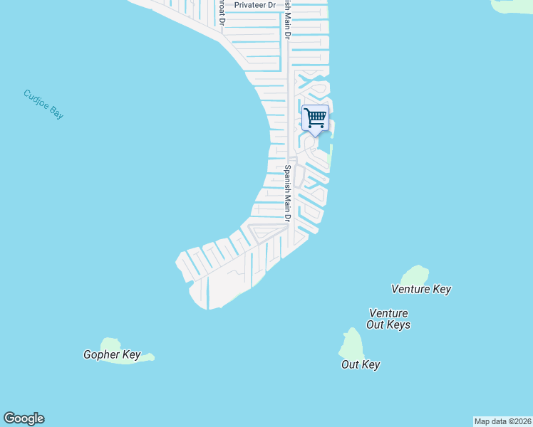 map of restaurants, bars, coffee shops, grocery stores, and more near 22821 Calico Jack Circle in Summerland Key