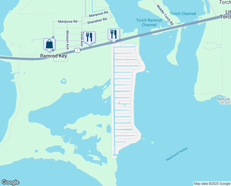 map of restaurants, bars, coffee shops, grocery stores, and more near 27336 Tobago Lane in Ramrod Key