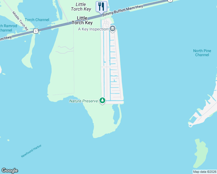 map of restaurants, bars, coffee shops, grocery stores, and more near 652 Blackbeard Road in Little Torch Key