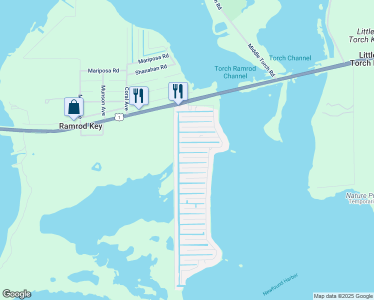 map of restaurants, bars, coffee shops, grocery stores, and more near 27308 Saint Vincent Lane in Ramrod Key