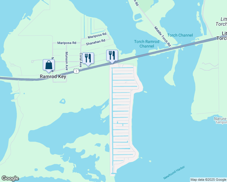 map of restaurants, bars, coffee shops, grocery stores, and more near 27308 Saint Vincent Lane in Ramrod Key