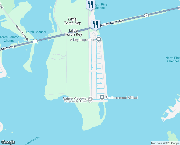 map of restaurants, bars, coffee shops, grocery stores, and more near 519 Pirates Road in Summerland Key