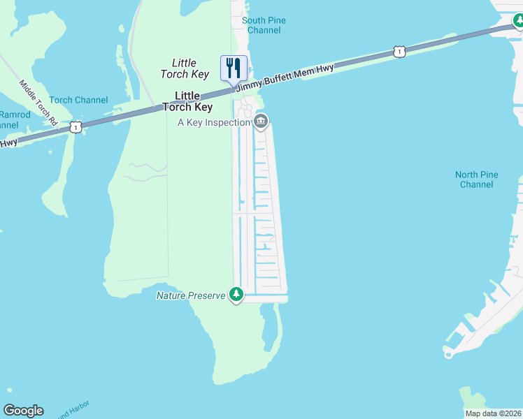 map of restaurants, bars, coffee shops, grocery stores, and more near 450 La Fitte Road in Summerland Key