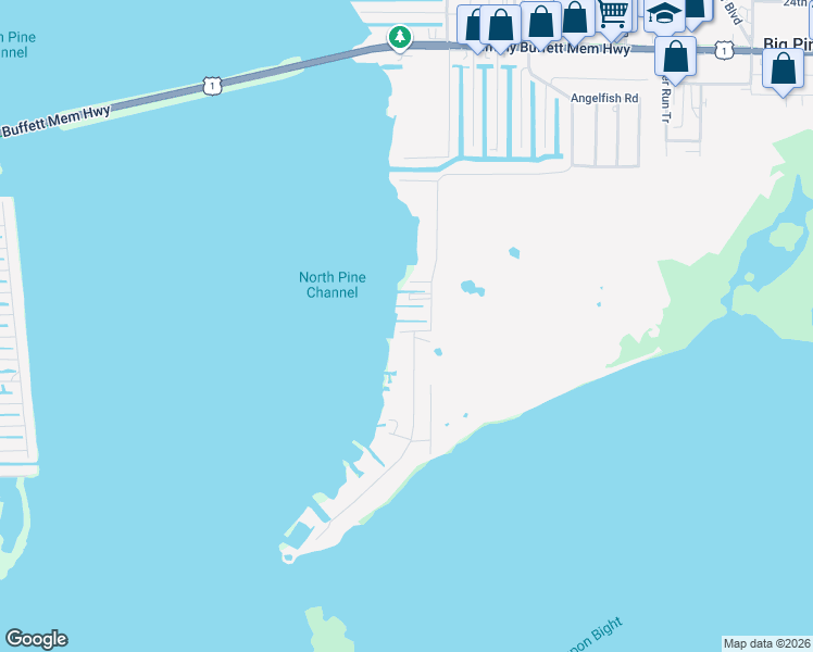 map of restaurants, bars, coffee shops, grocery stores, and more near 29581 Richard Road in Big Pine Key