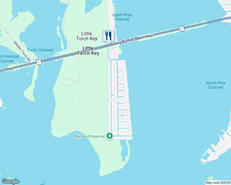 map of restaurants, bars, coffee shops, grocery stores, and more near 448 Blackbeard Road in Little Torch Key