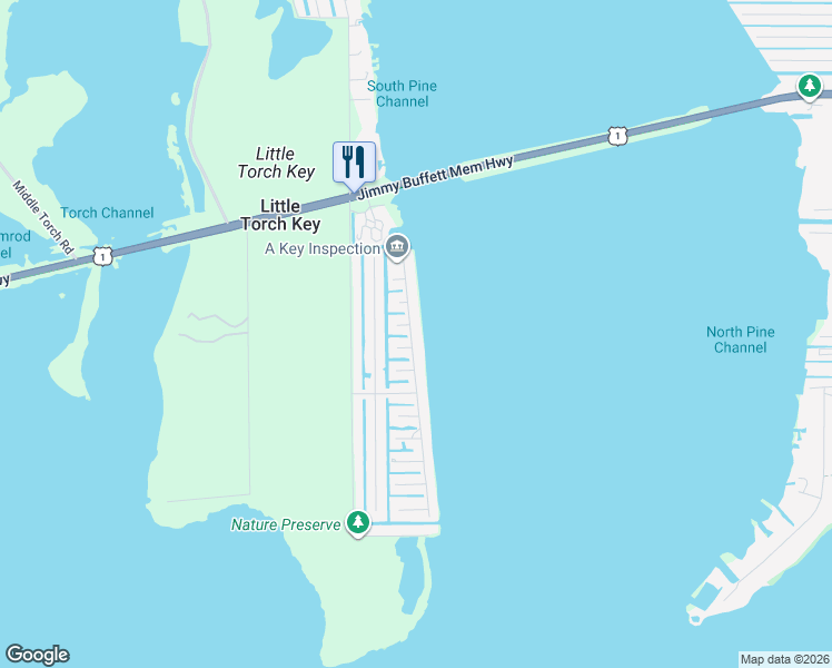 map of restaurants, bars, coffee shops, grocery stores, and more near 349 La Fitte Road in Summerland Key