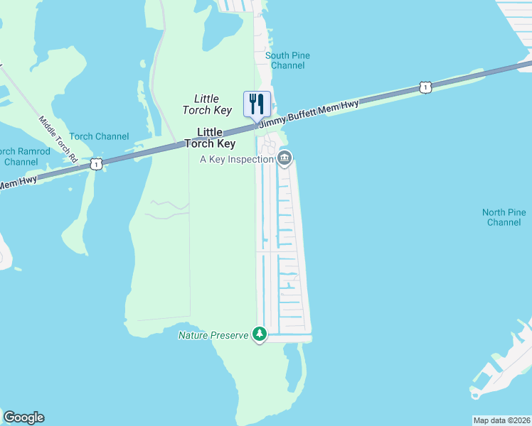 map of restaurants, bars, coffee shops, grocery stores, and more near 346 Blackbeard Road in Little Torch Key