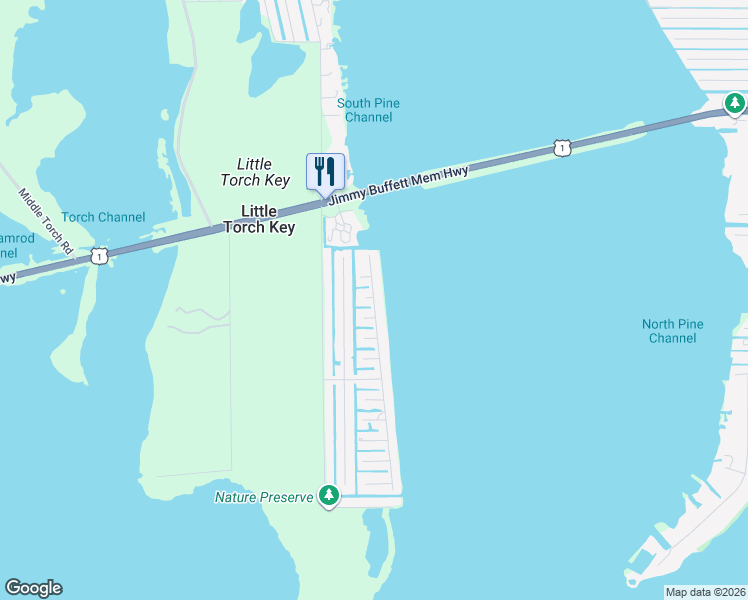 map of restaurants, bars, coffee shops, grocery stores, and more near 227 La Fitte Road in Summerland Key