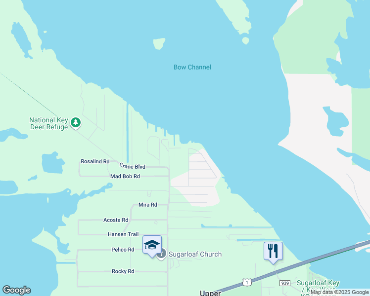 map of restaurants, bars, coffee shops, grocery stores, and more near 880 Cherokee Street in Summerland Key