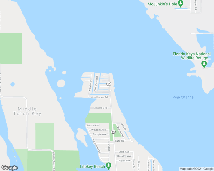 map of restaurants, bars, coffee shops, grocery stores, and more near 27995 Tarpon Terrace in Little Torch Key