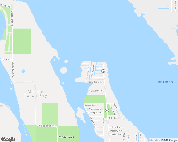 map of restaurants, bars, coffee shops, grocery stores, and more near 1673 Bayview Drive in Summerland Key