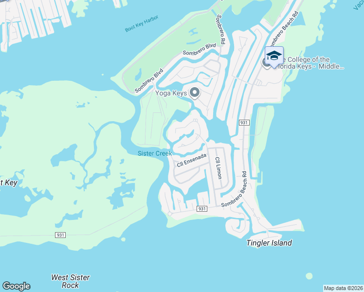 map of restaurants, bars, coffee shops, grocery stores, and more near 90 Calle Ensueno in Marathon