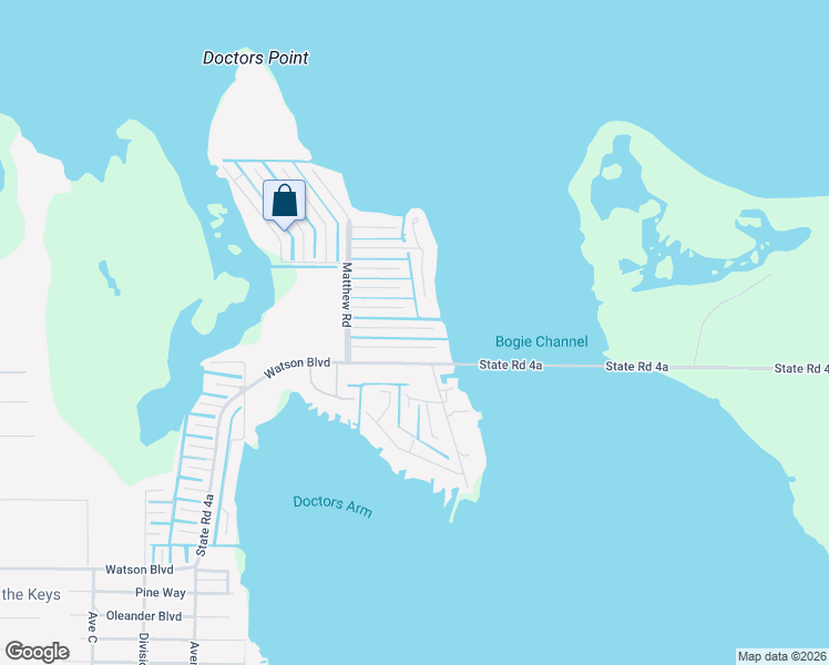 map of restaurants, bars, coffee shops, grocery stores, and more near 30952 Baileys Lane in Big Pine Key