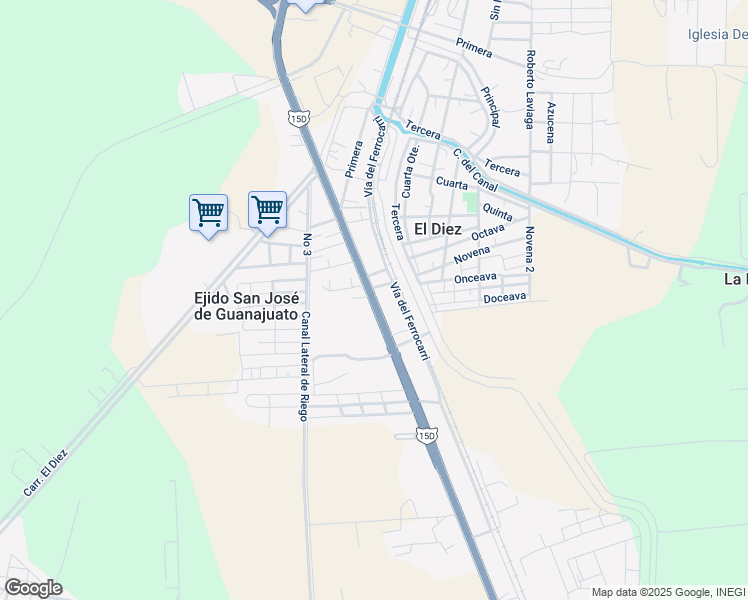 map of restaurants, bars, coffee shops, grocery stores, and more near Carretera Federal 15 de Cuota in Culiacán Rosales