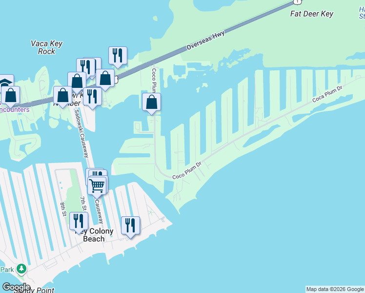 map of restaurants, bars, coffee shops, grocery stores, and more near 100 Avenue East in Marathon