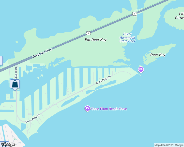 map of restaurants, bars, coffee shops, grocery stores, and more near 110 Avenue L in Marathon