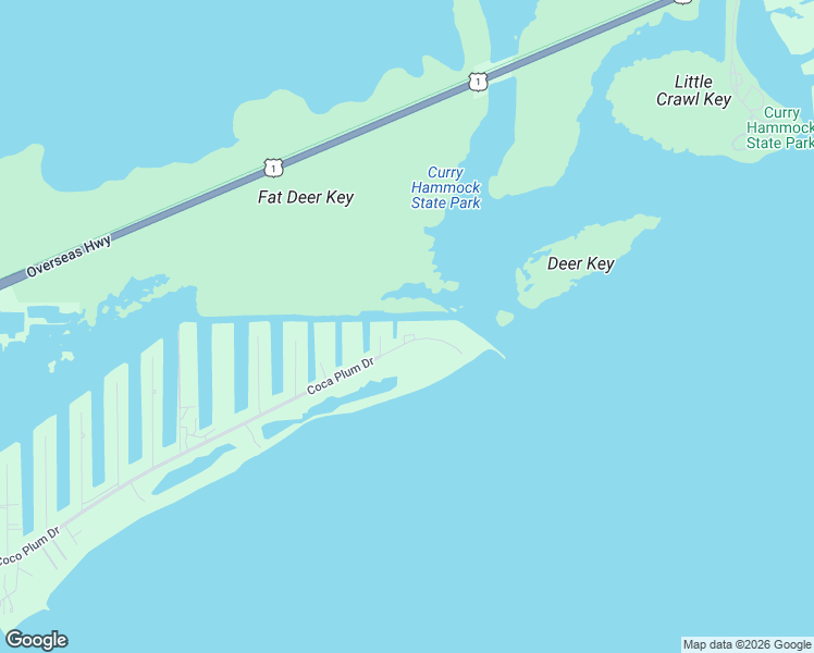 map of restaurants, bars, coffee shops, grocery stores, and more near 2394 Coco Plum Drive in Marathon