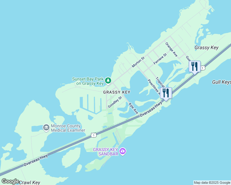 map of restaurants, bars, coffee shops, grocery stores, and more near 57527 Gibson Street in Marathon