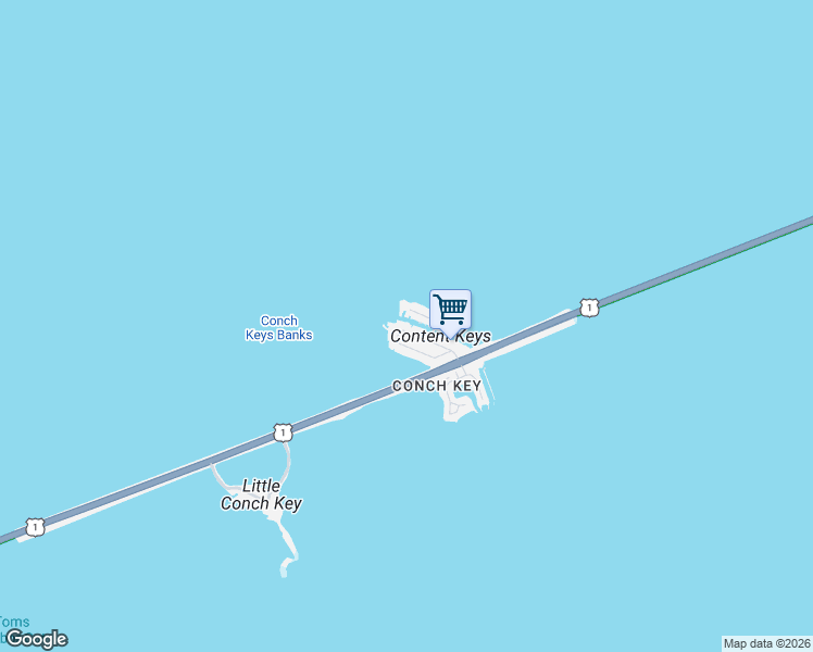 map of restaurants, bars, coffee shops, grocery stores, and more near 63 North Conch Avenue in Marathon