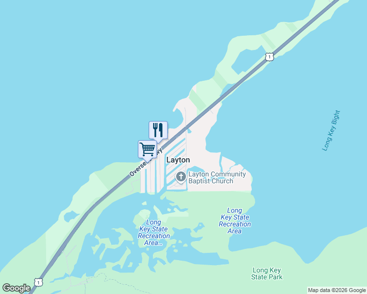 map of restaurants, bars, coffee shops, grocery stores, and more near 101 Buttonwood Lane in Islamorada