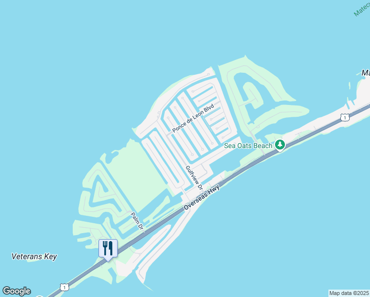 map of restaurants, bars, coffee shops, grocery stores, and more near 63 West Plaza Del Lago in Islamorada