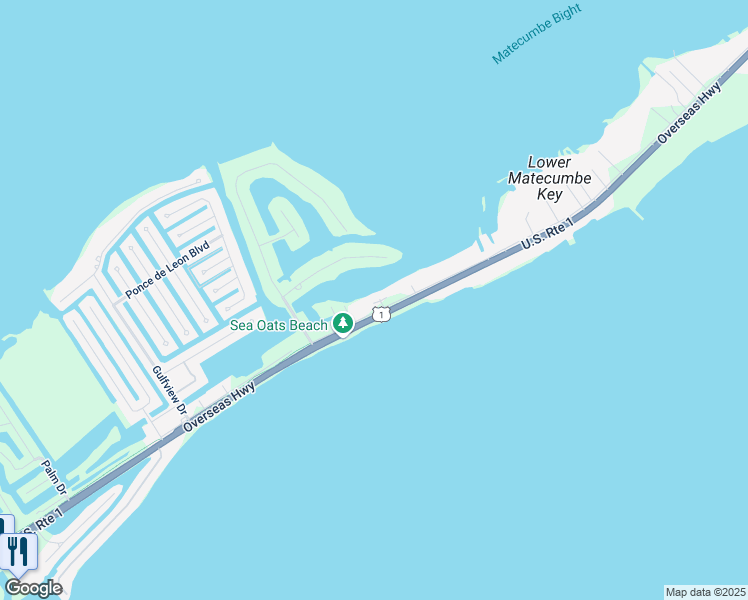 map of restaurants, bars, coffee shops, grocery stores, and more near 74980 Overseas Highway in Islamorada
