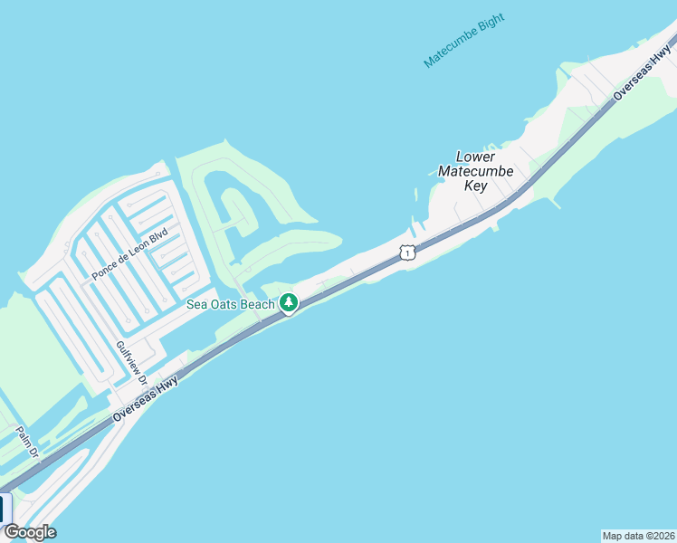 map of restaurants, bars, coffee shops, grocery stores, and more near 75018 Overseas Highway in Islamorada