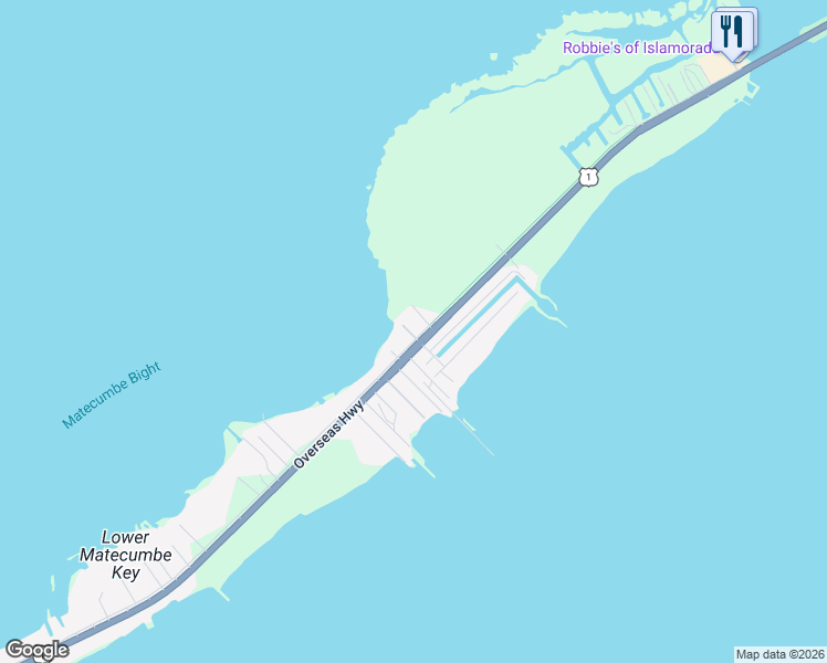 map of restaurants, bars, coffee shops, grocery stores, and more near 76410 Overseas Highway in Islamorada